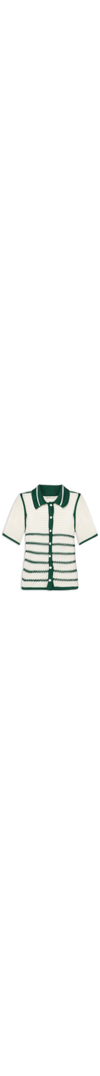 Camisa Feminina Tricot Listras - Verde