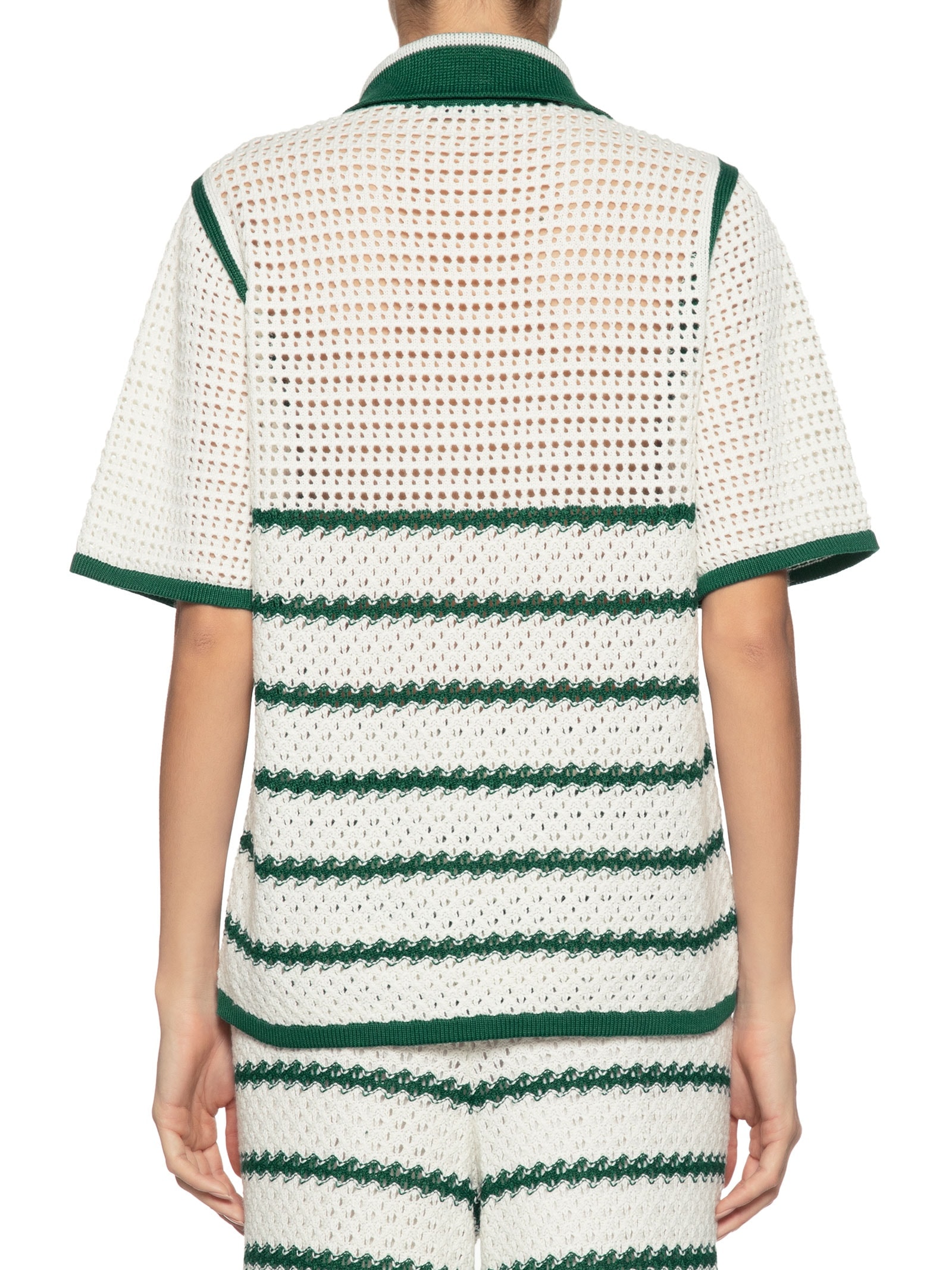 Camisa Feminina Tricot Listras Verde Dress To