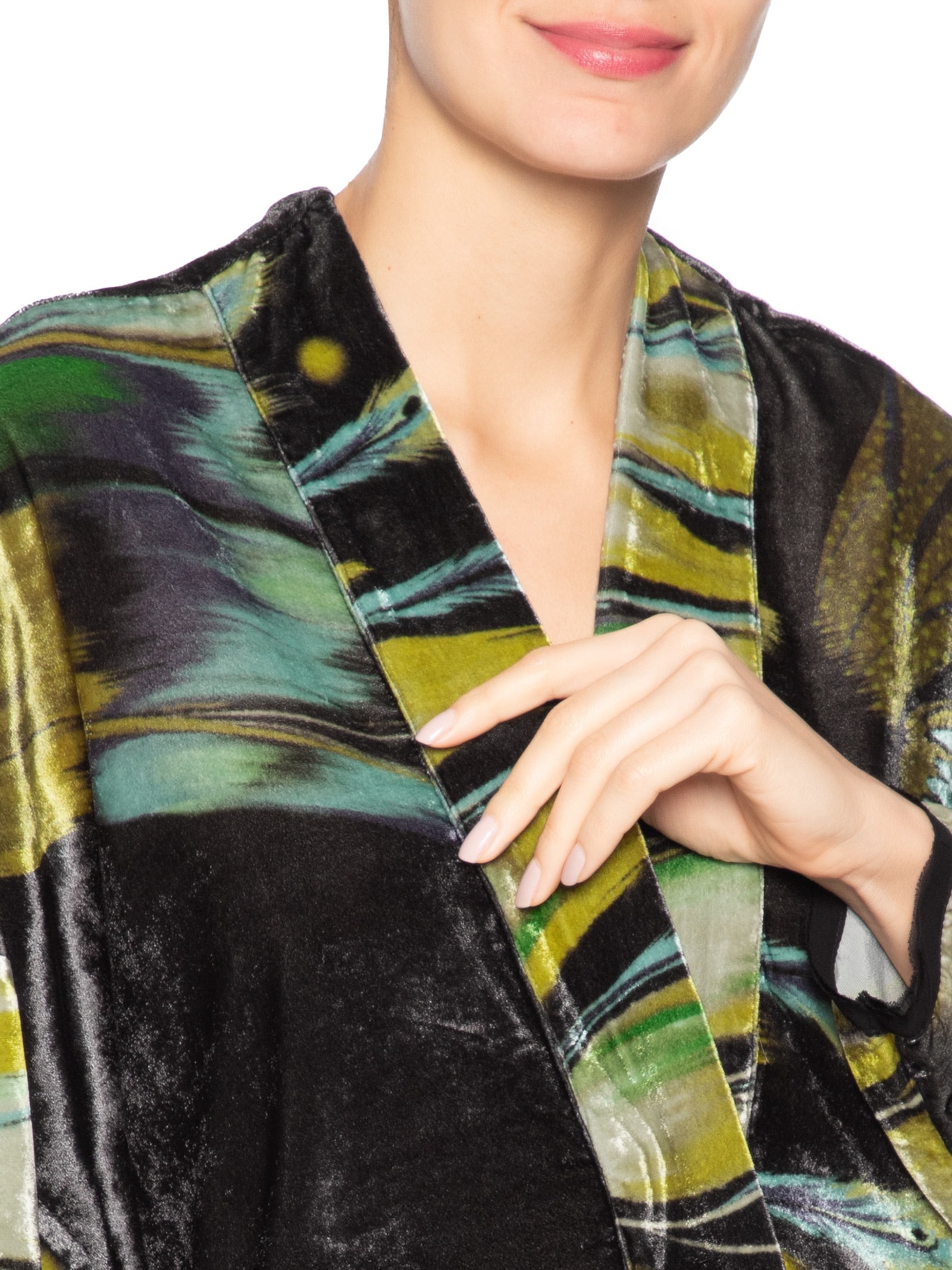 Camisa Feminina Veludo Butterfly Tex Preto Osklen