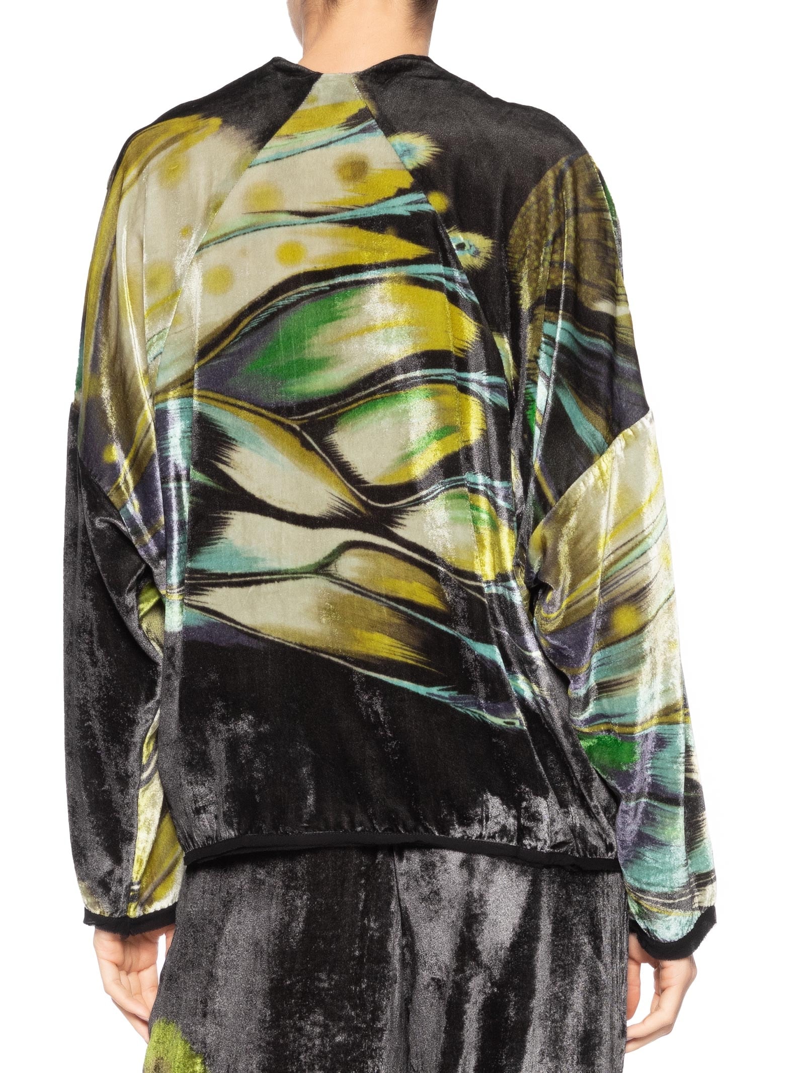 Camisa Feminina Veludo Butterfly Tex Preto Osklen