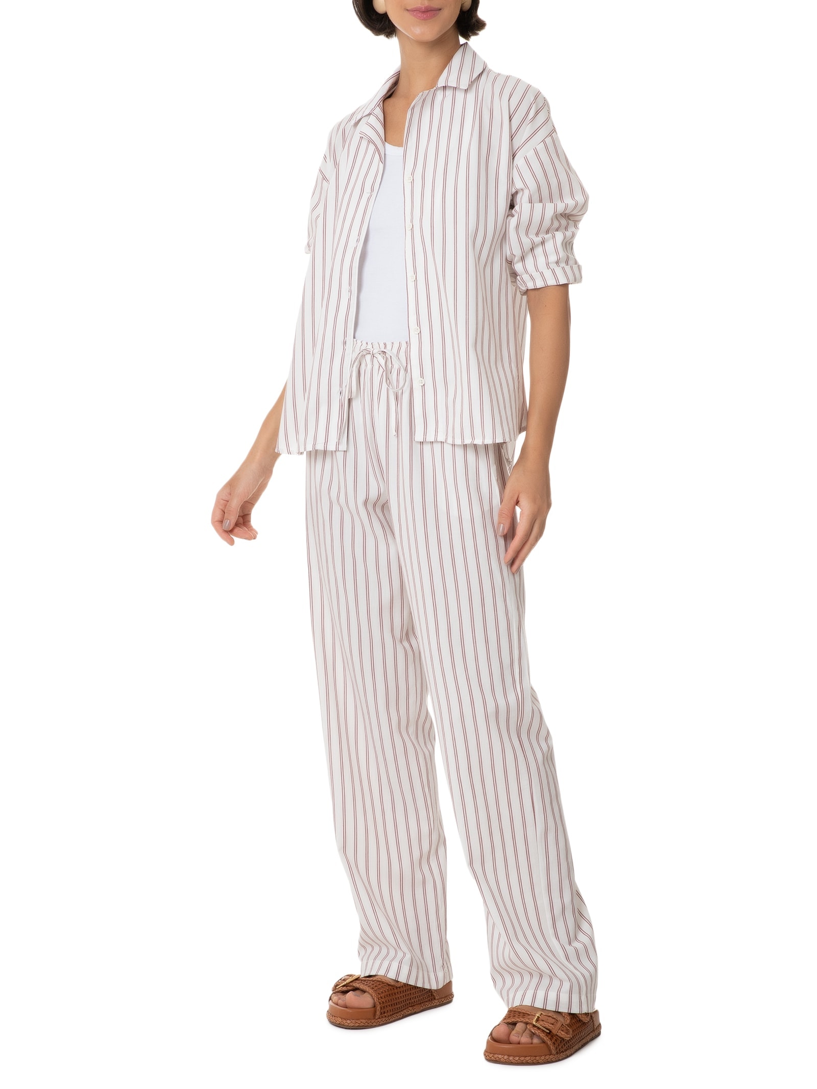 Camisa Feminina Vermelho Hering Intimates