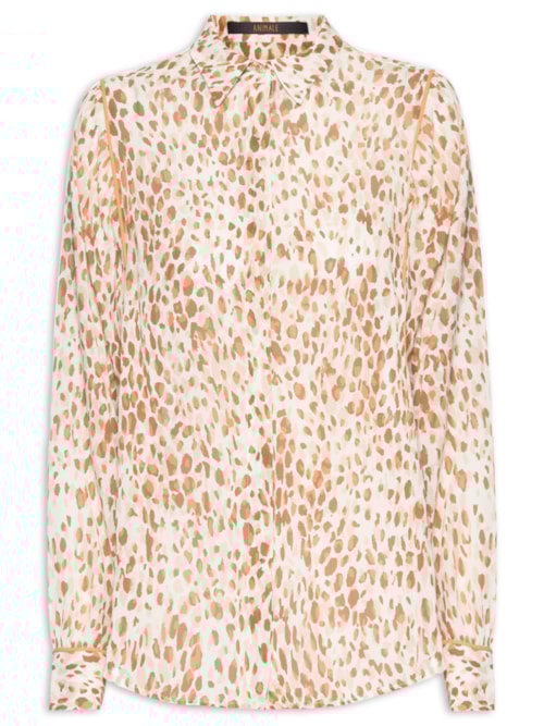 Camisa Feminina Vivos Onça – Bege