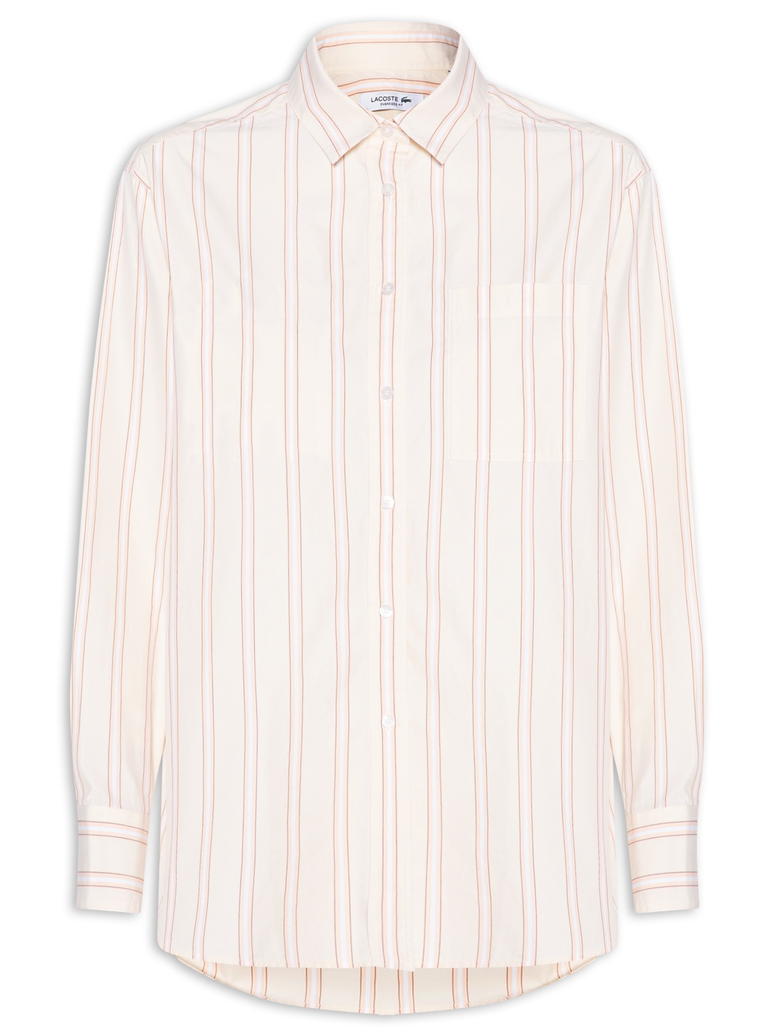 Camisa Feminina Woven Bege Lacoste