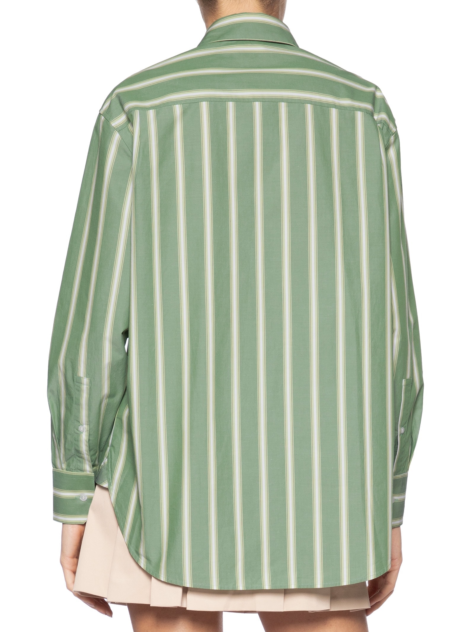 Camisa Feminina Woven Verde Lacoste