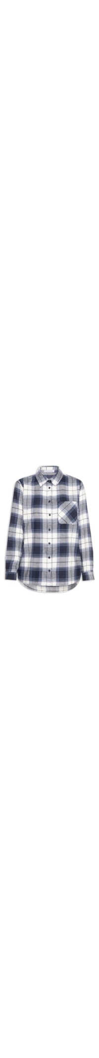 Camisa Feminina Xadrez - Azul