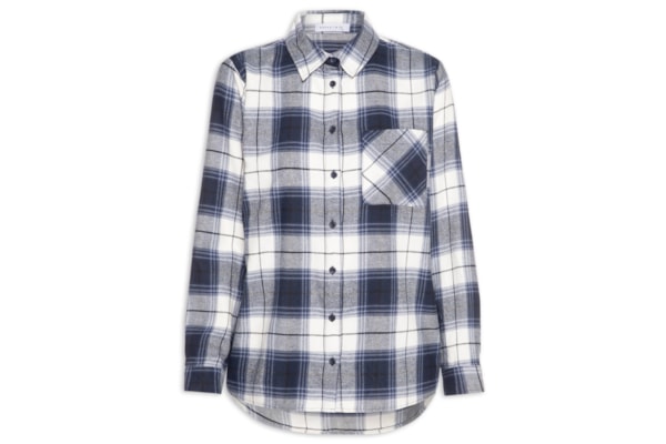 Camisa Feminina Xadrez - Azul