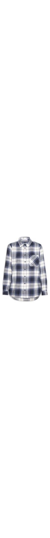 Camisa Feminina Xadrez - Azul