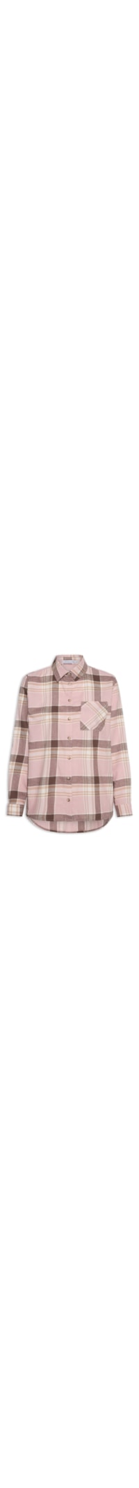 Camisa Feminina Xadrez - Rosa