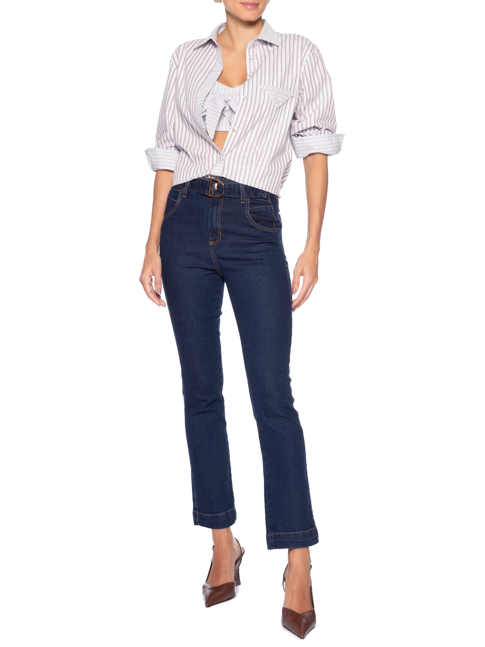 Camisa Feminina Zelia Azul Le Lis