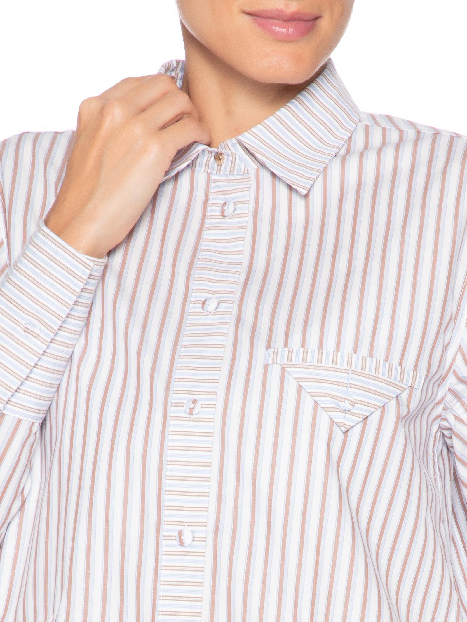 Camisa Feminina Zelia Azul Le Lis