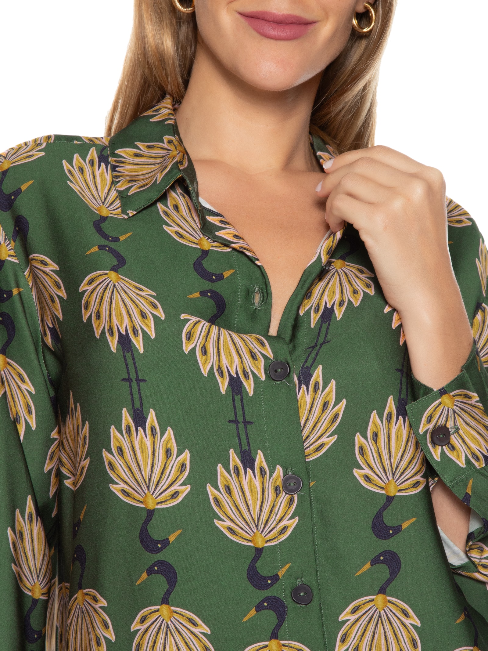 Camisa Feminina Zili - Verde - Farm