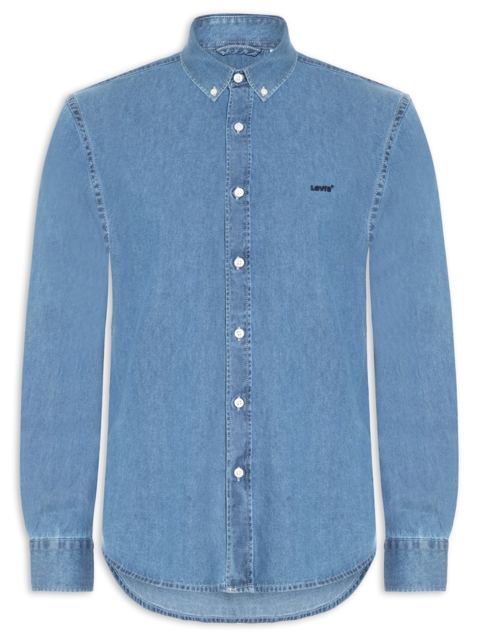 Camisa Jeans Authentic Button Down Azul Levi's
