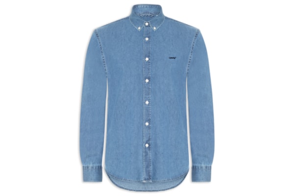 Camisa Jeans Authentic Button Down - Azul