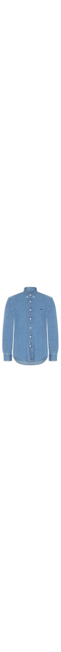 Camisa Jeans Authentic Button Down - Azul