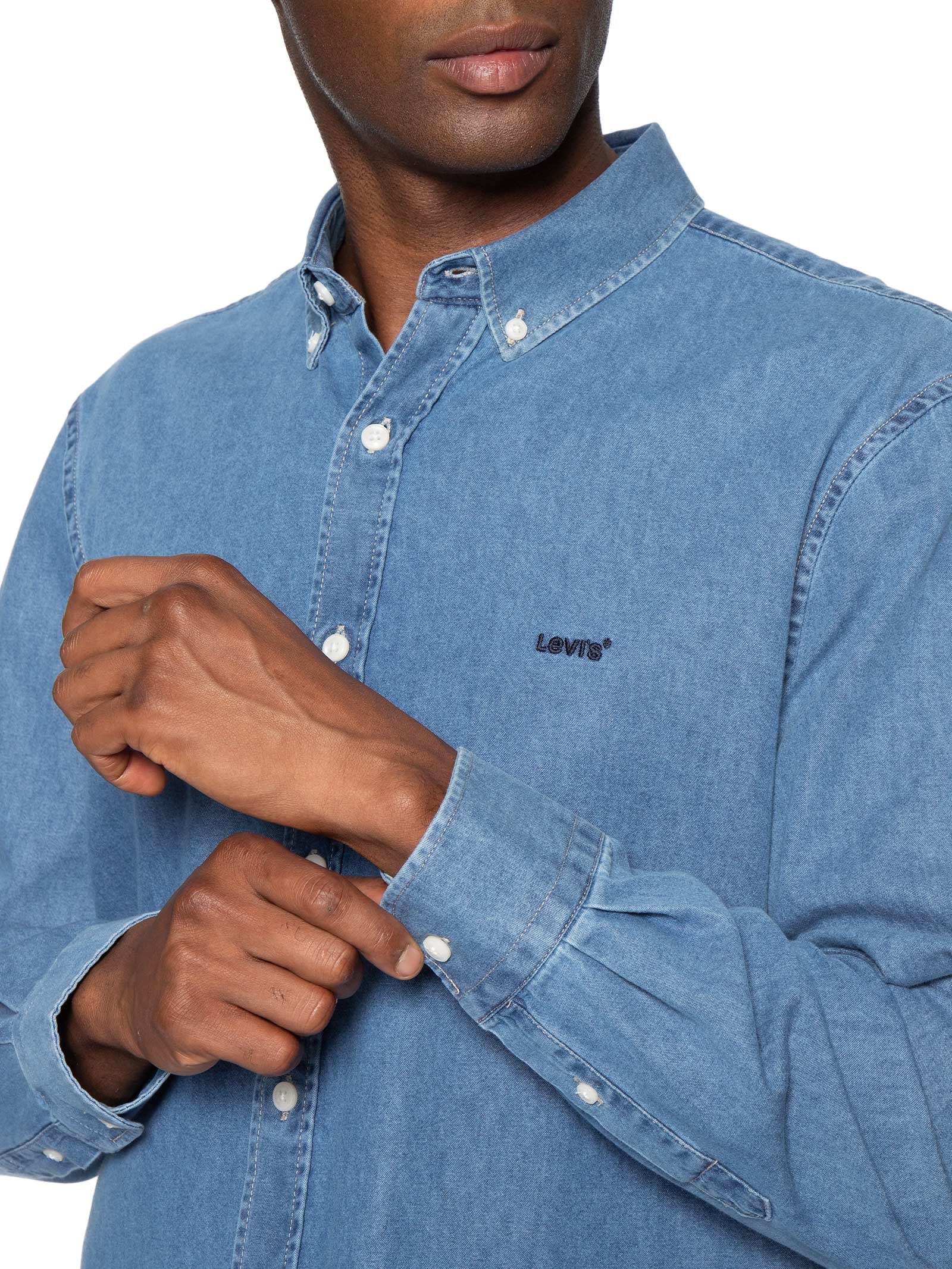 Camisa Jeans Authentic Button Down Azul Levi's