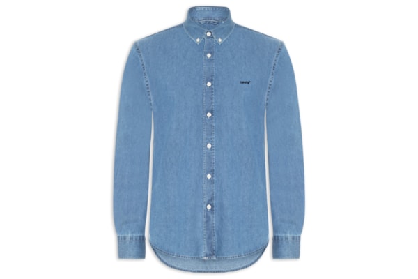 Camisa Jeans Authentic Button Down - Azul