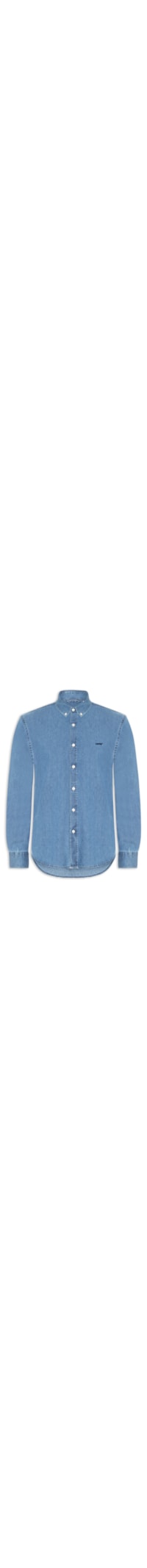 Camisa Jeans Authentic Button Down - Azul