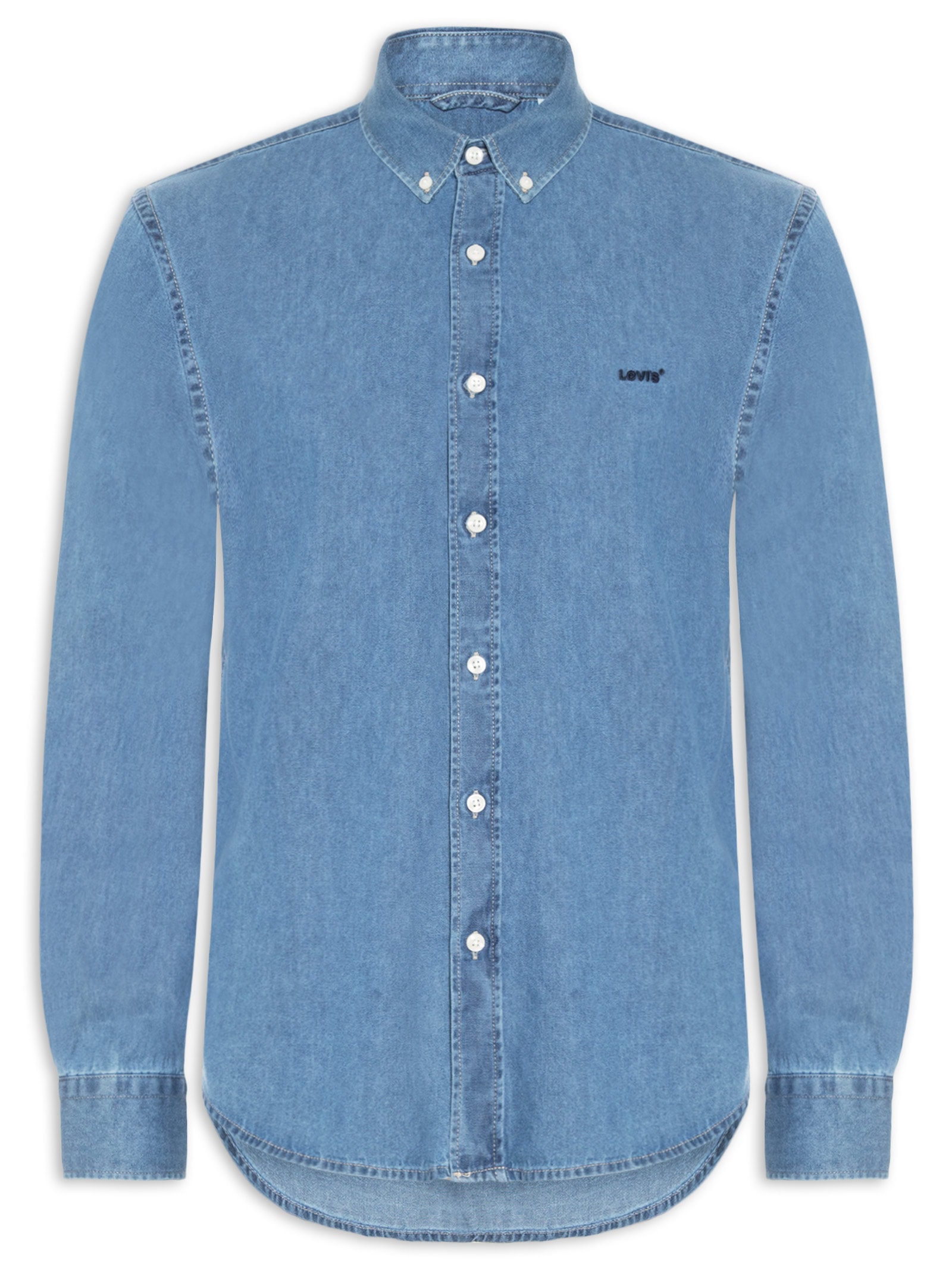 Camisa Jeans Authentic Button Down Azul Levi's