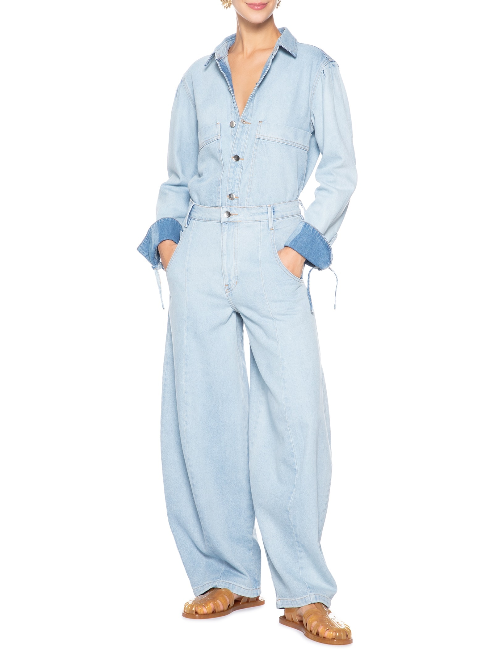 Camisa Jeans Azul Farm