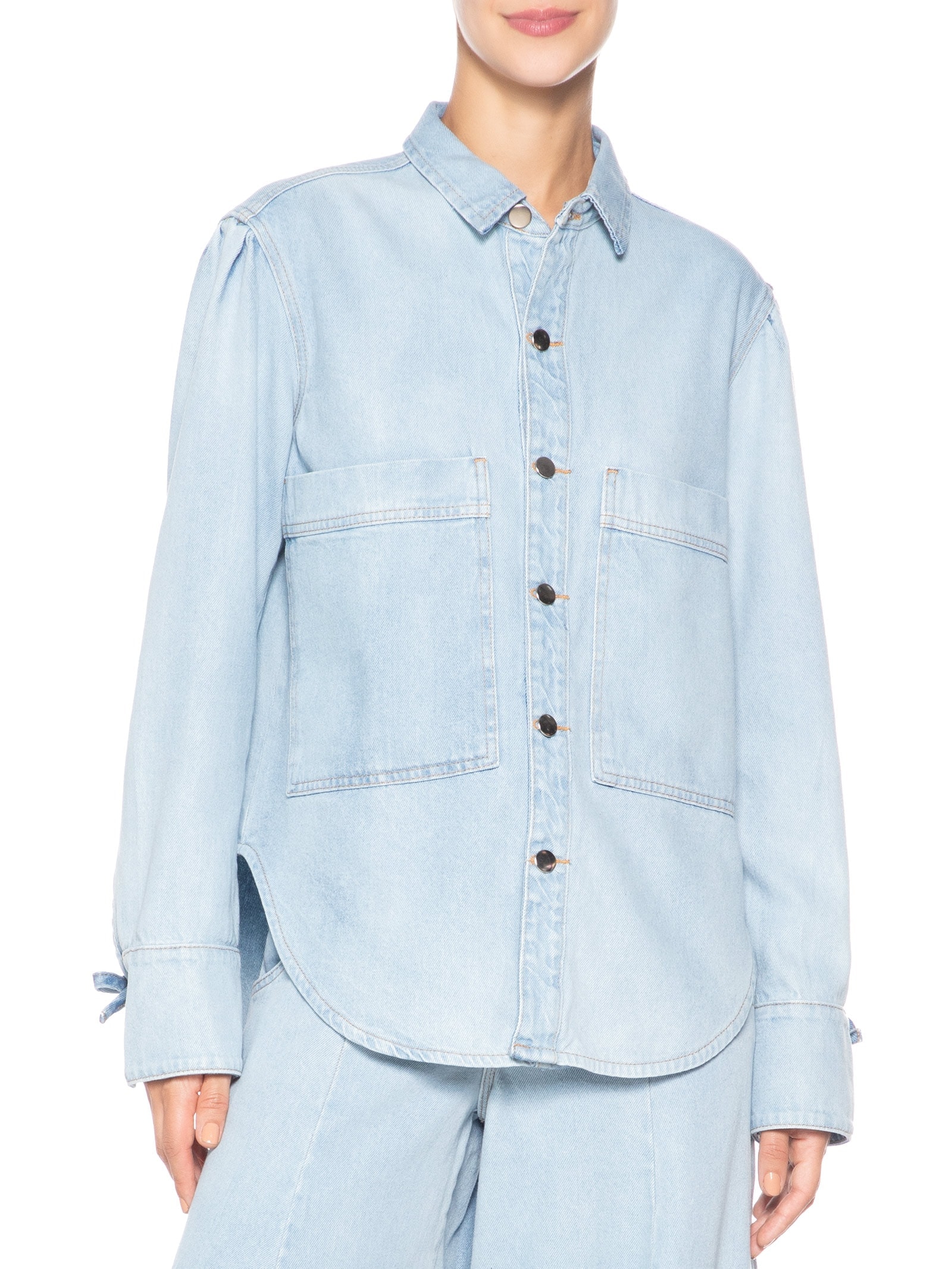 Camisa Jeans Azul Farm