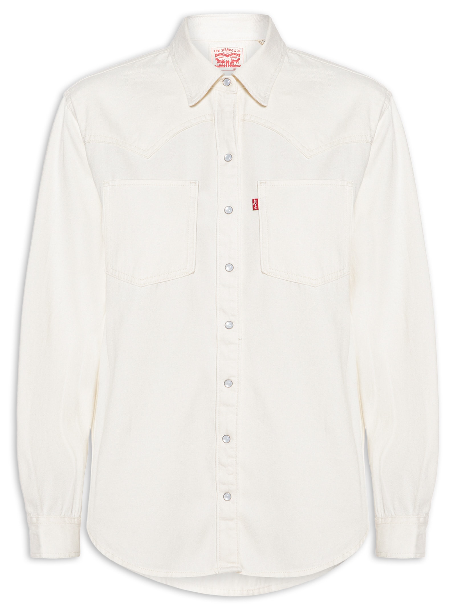 Camisa Jeans Feminina Teodora Western Branco Levi's