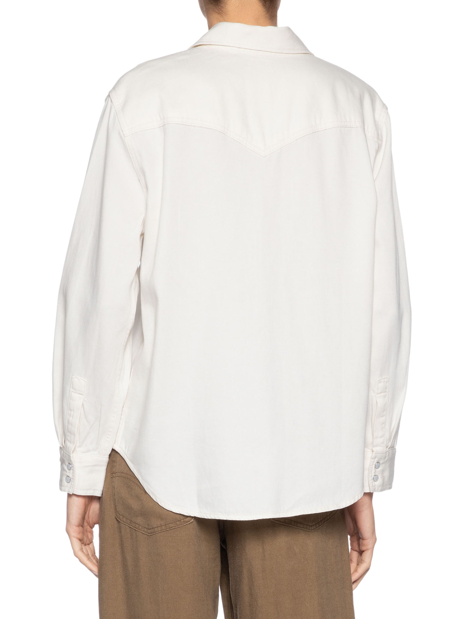 Camisa Jeans Feminina Teodora Western Branco Levi's