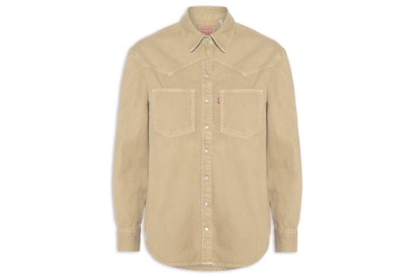 Camisa Jeans Feminina Teodora Western - Marrom