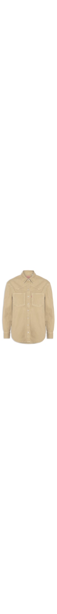 Camisa Jeans Feminina Teodora Western - Marrom