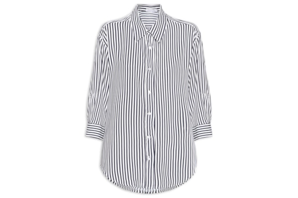 Camisa Listrada Feminina - Azul