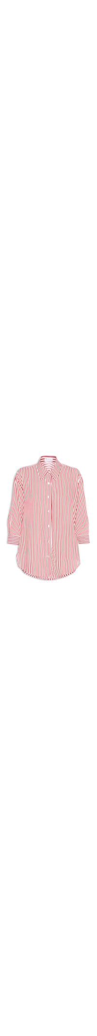 Camisa Listrada Feminina - Vermelho