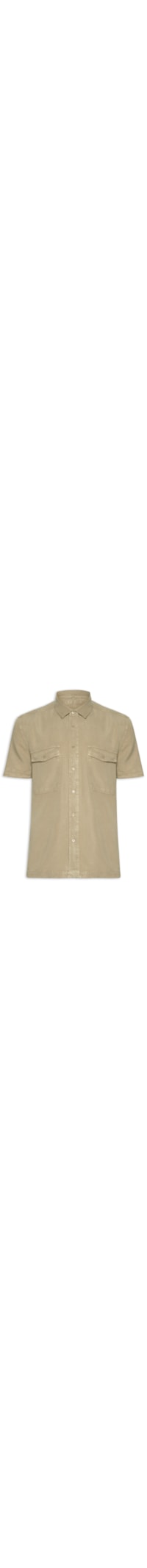 Camisa Manga Curta Masculina Used Utility - Bege