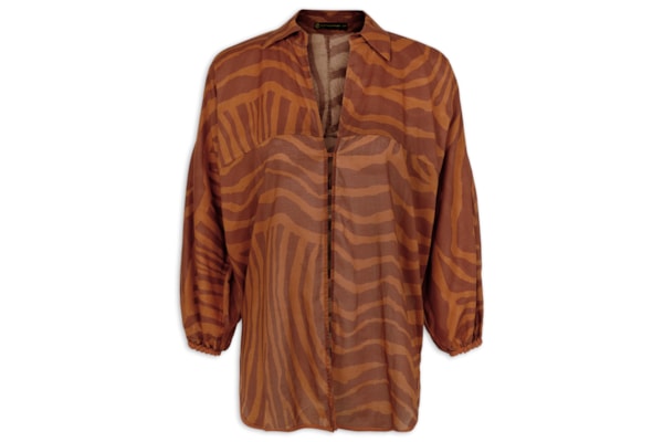 Camisa Manga Longa Mori - Marrom