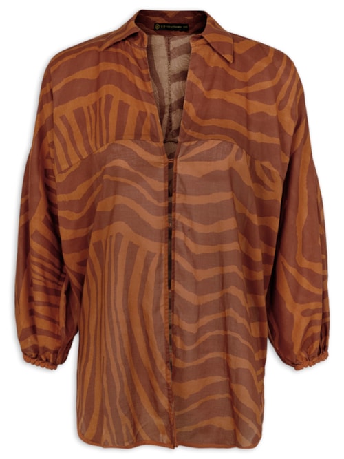 Camisa Manga Longa Mori – Marrom