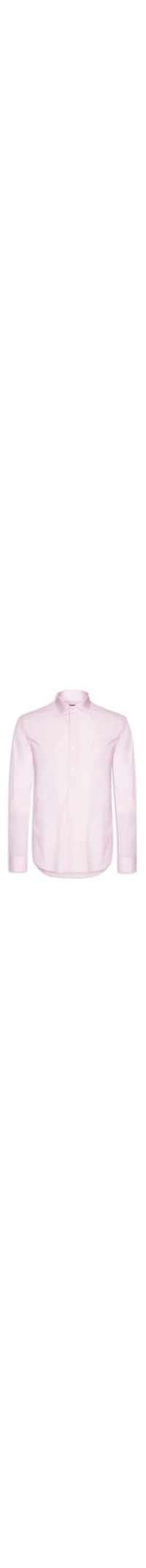 Camisa Manga Longa Tricoline Elastano Lisa - Rosa
