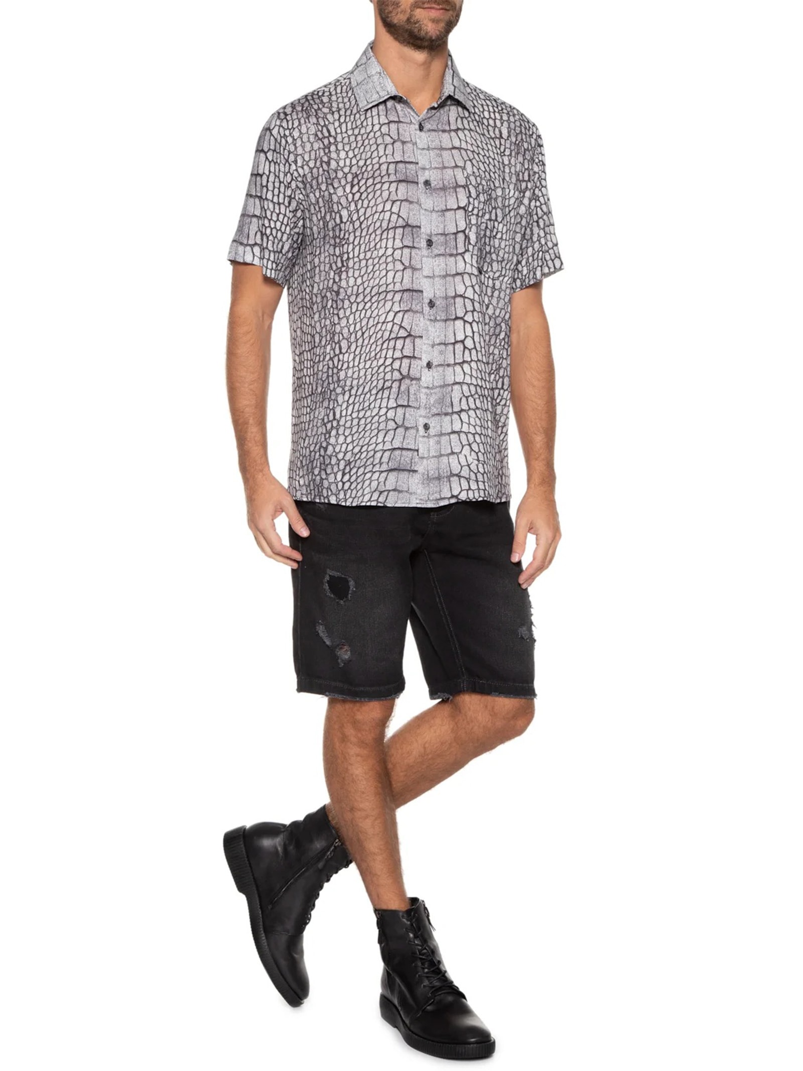 Camisa Masculina Albine Animal Print John John