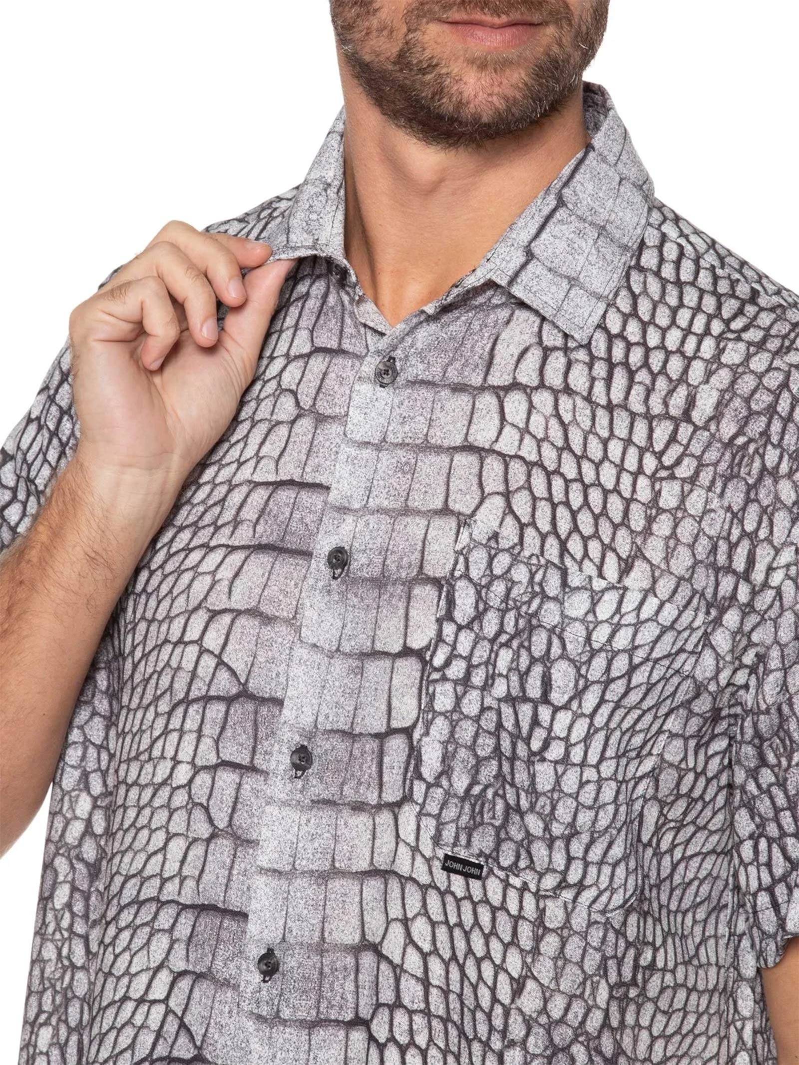 Camisa Masculina Albine Animal Print John John