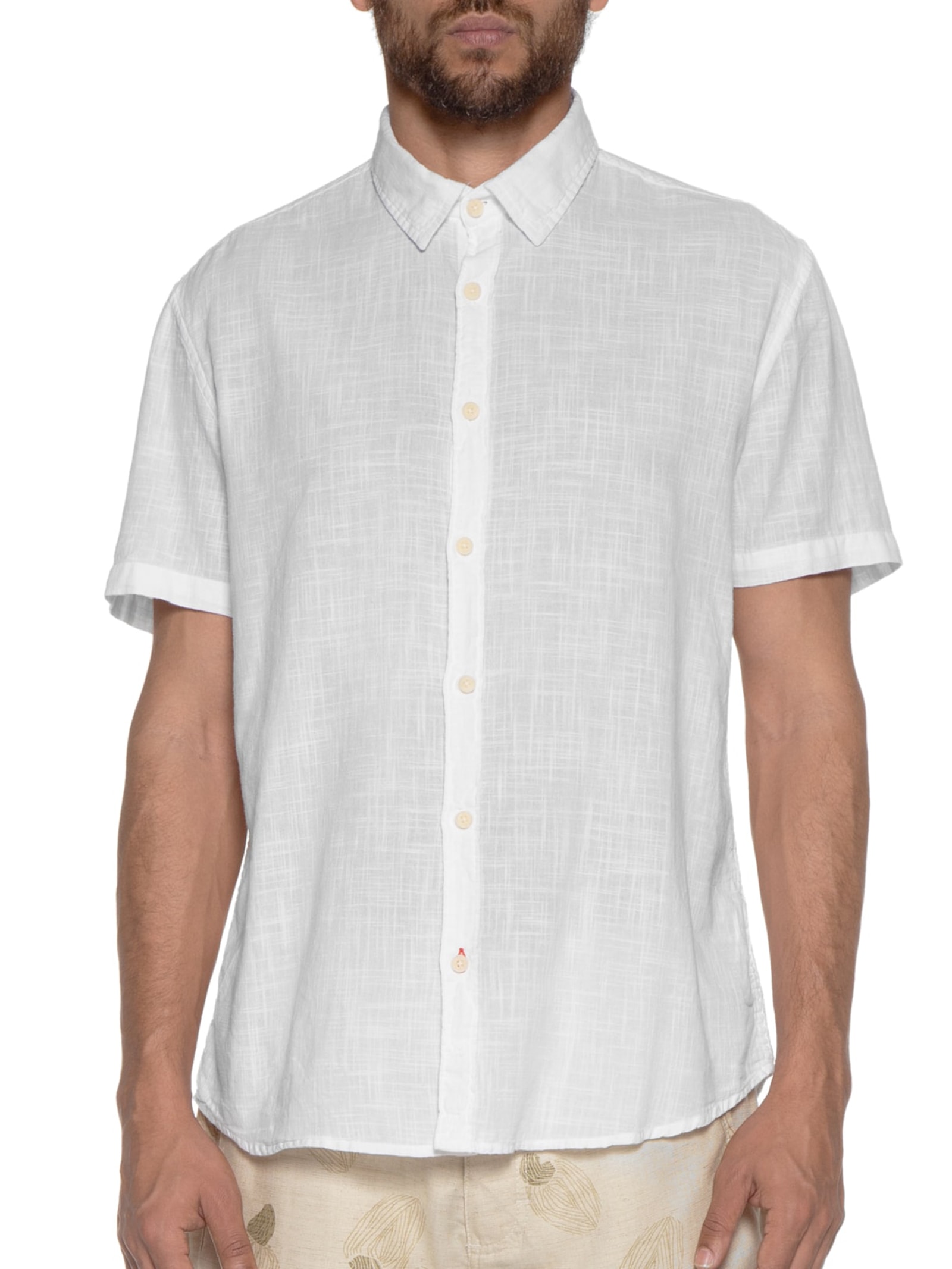 Camisa Masculina Algodão Tinturada Branco Jab