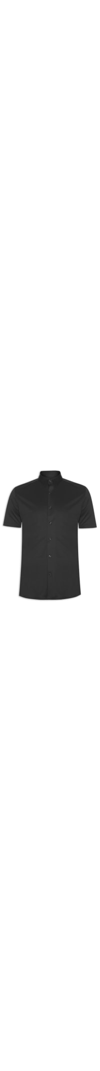 Camisa Masculina Anatomica Lisa - Preto