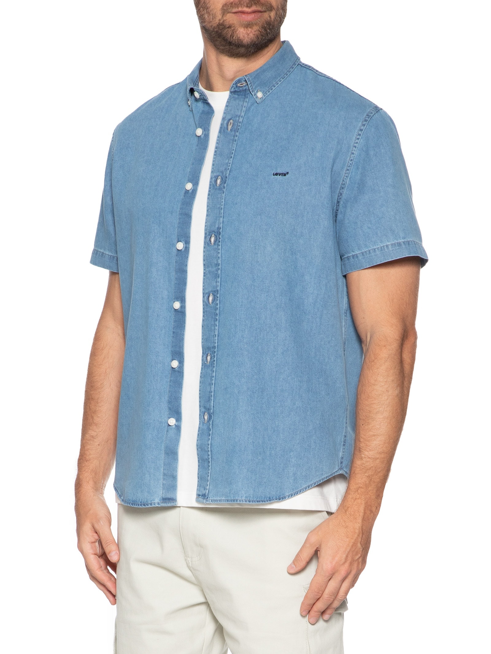 Camisa Masculina Authentic Button Down Azul Levi's