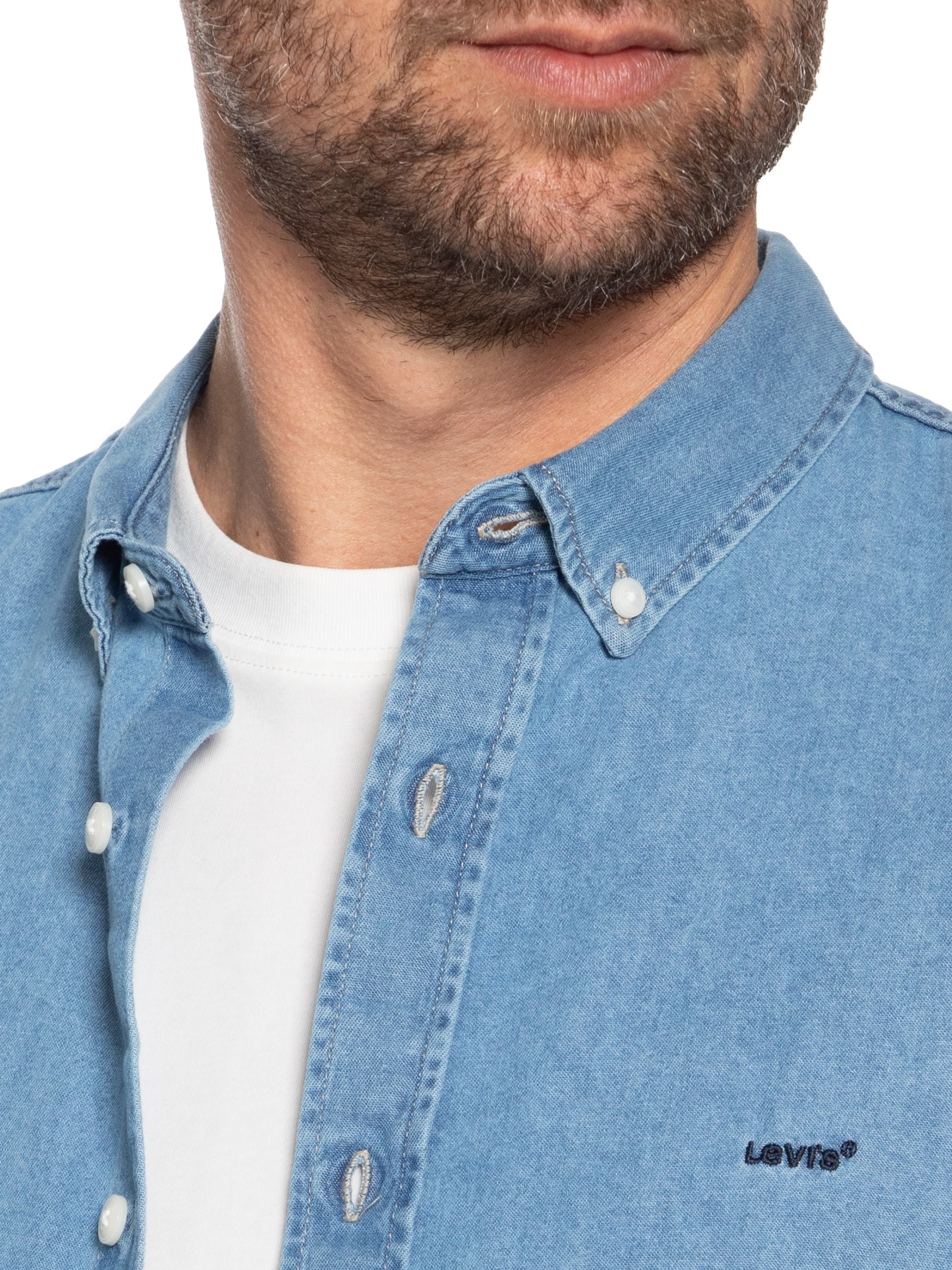 Camisa Masculina Authentic Button Down Azul Levi's