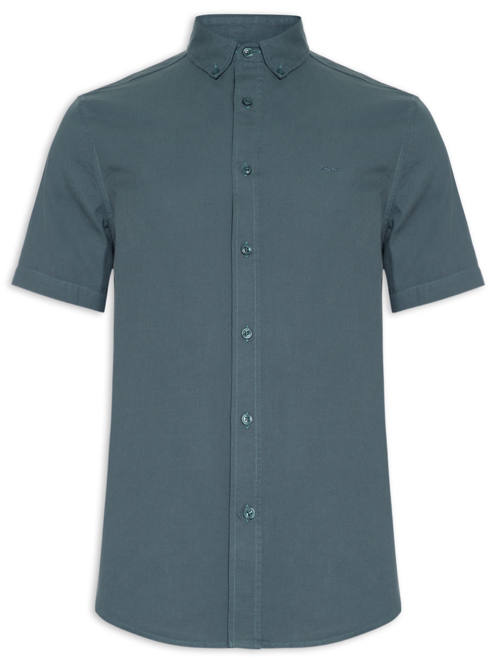 Camisa Masculina Authentic Button Down Verde Levi's