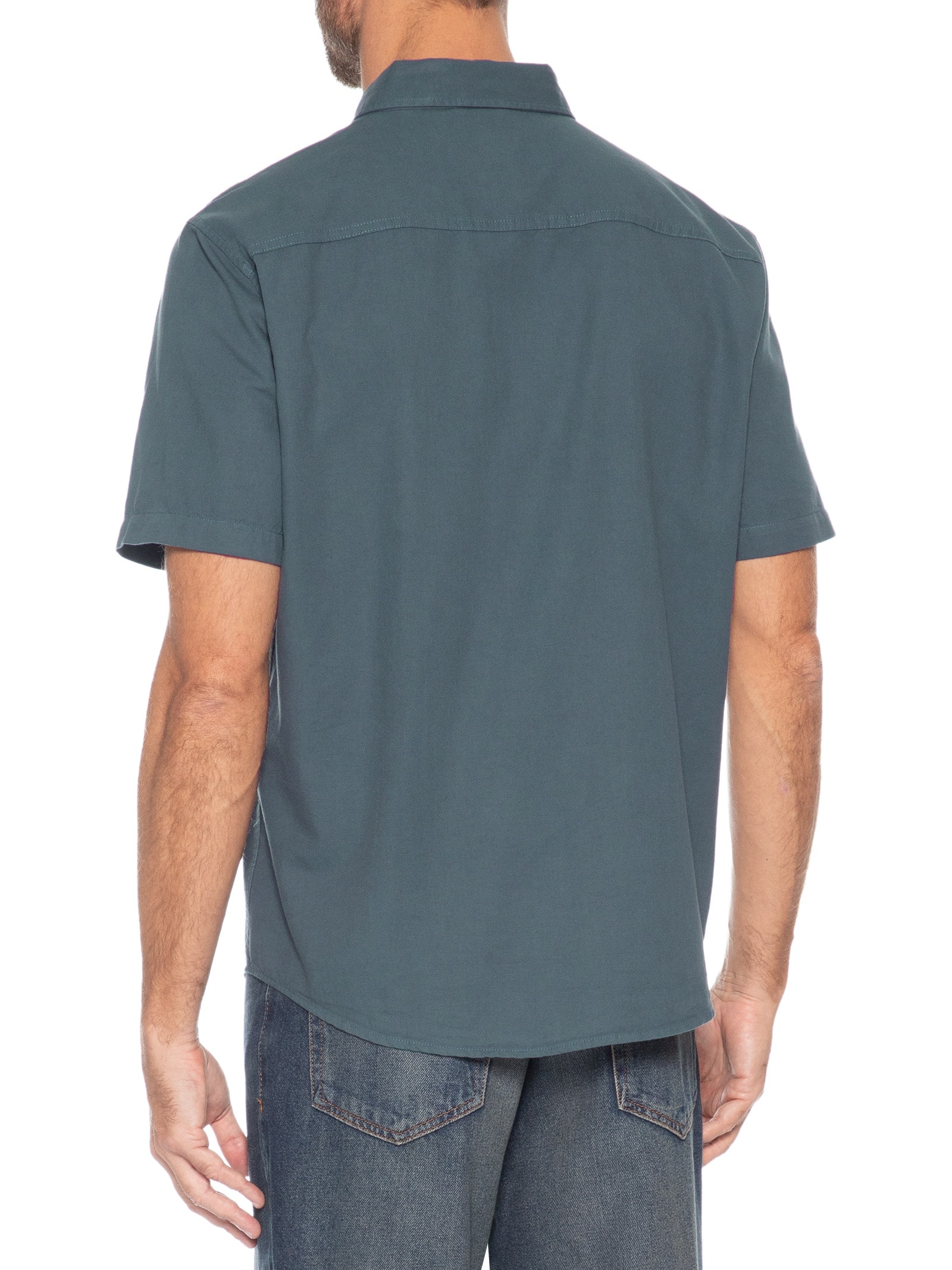 Camisa Masculina Authentic Button Down Verde Levi's