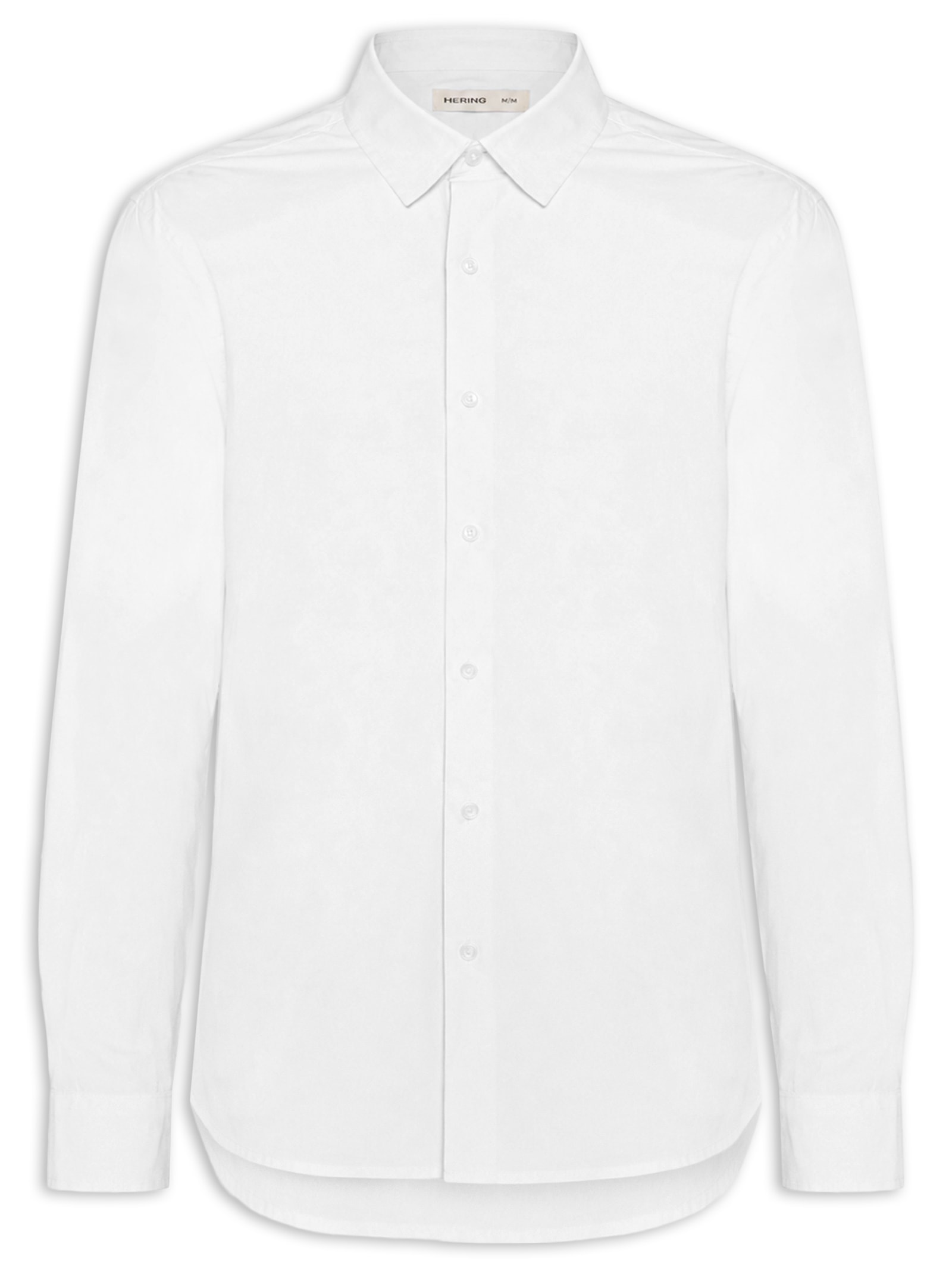 Camisa Masculina Básica Regular Fit Lisa Branco Hering