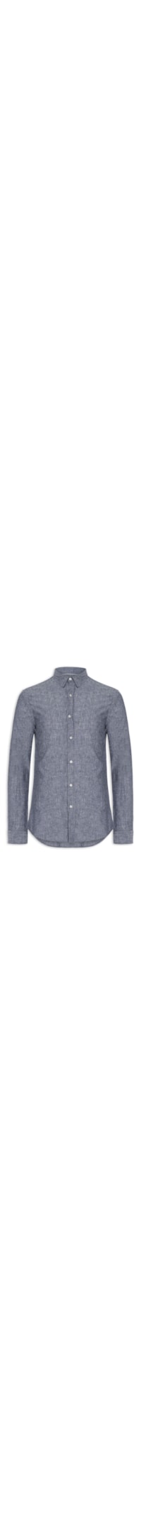 Camisa Masculina Blend Linen - Azul