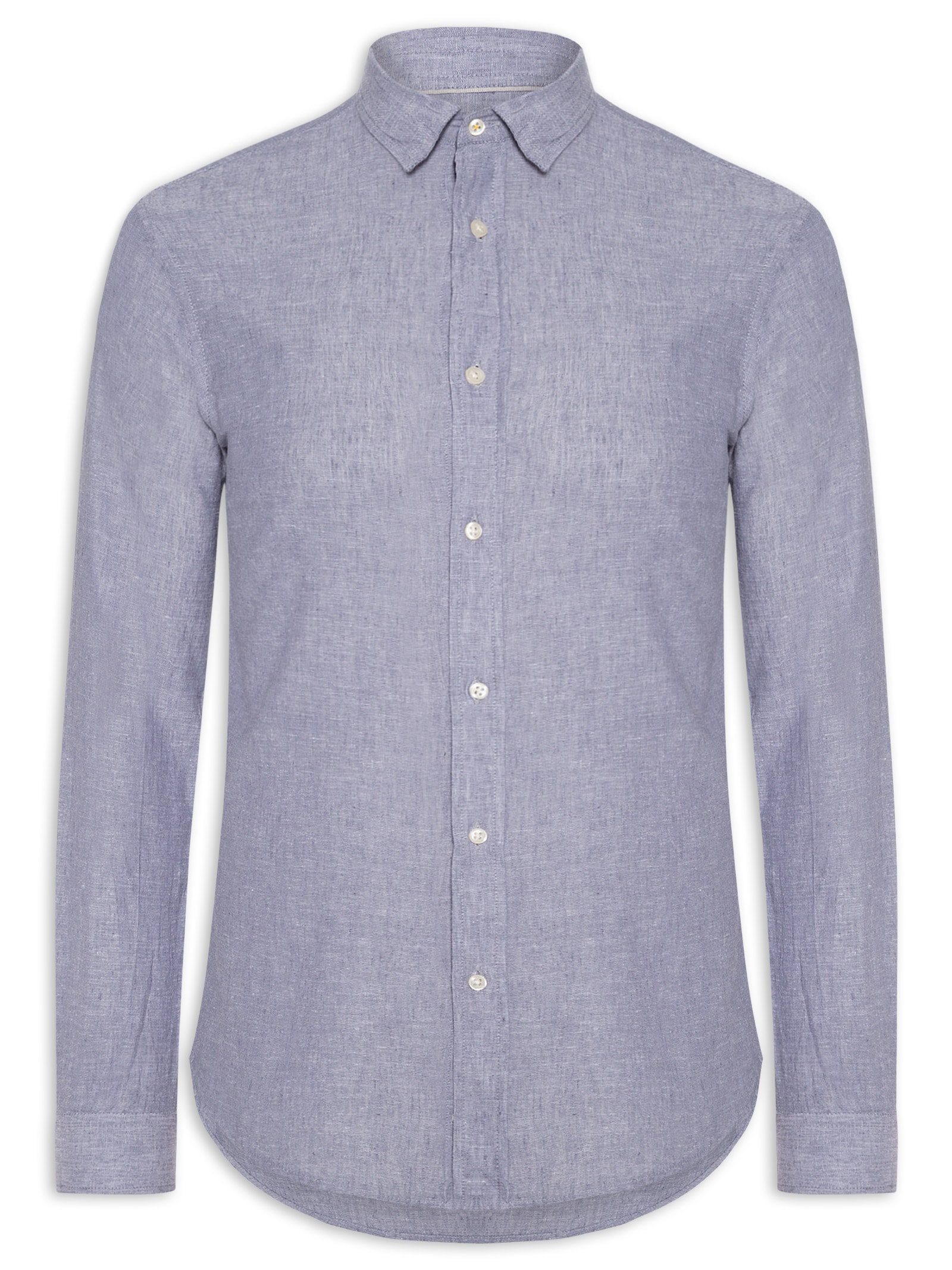 Camisa Masculina Blend Linen Cinza Pineapple
