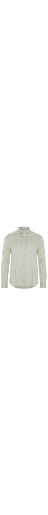 Camisa Masculina Blend Linen Manga Longa - Verde
