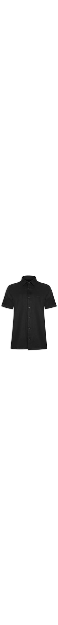 Camisa Masculina Blended Black Manga Curta - Preto
