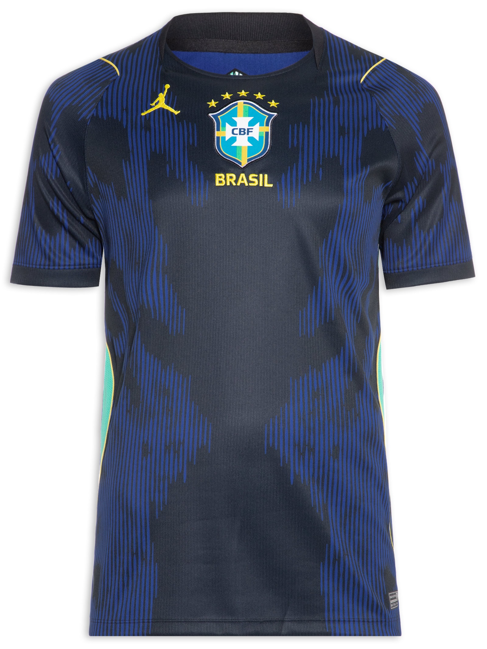 Camisa Masculina Brasil Jordan II Torcedor Pro Azul Nike