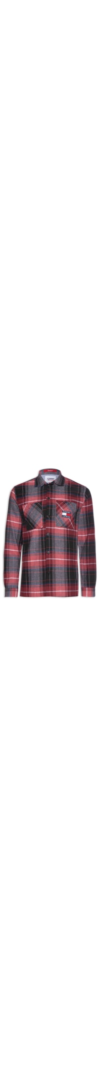 Camisa Masculina Brushed Check Overshirt - Vermelho