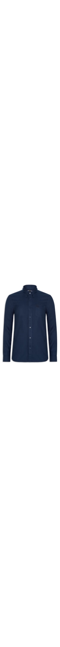 Camisa Masculina Button Down Regular Fit - Azul